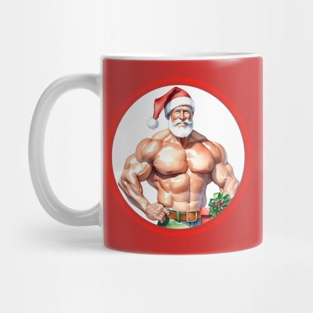 Bodybuilder Santa Claus by muscle